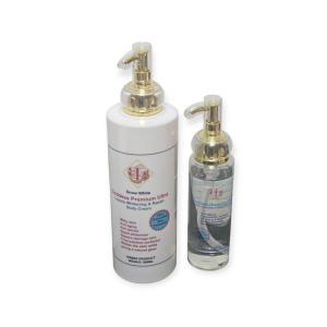 Goddess Premium Ultra luxury whitening and Repair Body cream 500ml +Oil Serum 150ml 2n1