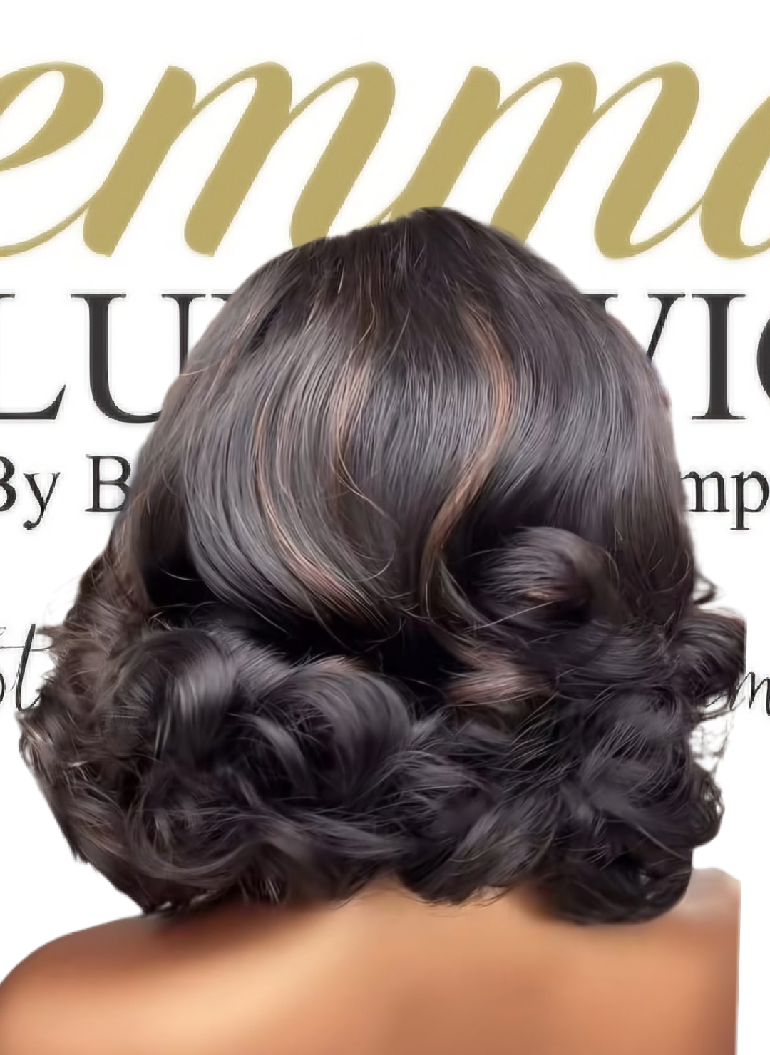 HD lace 9by6 Closure Glueless Elegant Raw virgin human hair layered Bob wig 10inches.250% Density - Image 3