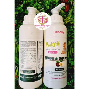 Baby natural camillia  wash and shampoo 500ml