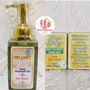 Evob No Limit Treatment oil+ Shea butter body Treatment Soap products