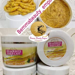 Dear white halfcast body scrub Turmeric 350g