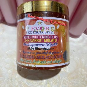 Evob XX Exclusive supper whitening 24k Carrot Molato soap 500g