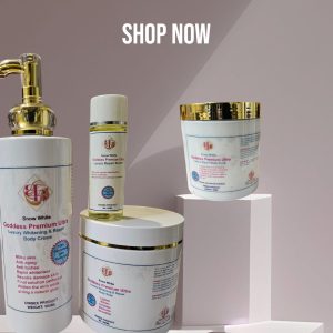 Goddess Premium Ultra Luxury Repair & Fast whitening(snow White) 4n1 Body combo.