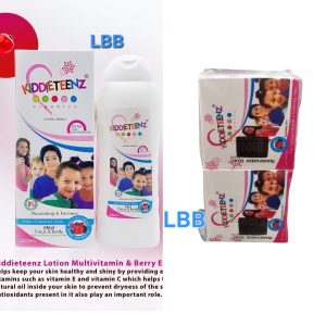 KIDDIETEENZ MILD FACE AND BODY NOURISHING FAIRNESS Lotion +2Bar Soaps.SPF 50+